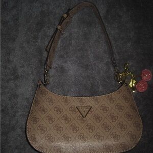 Brown Guess Shoulder Bag